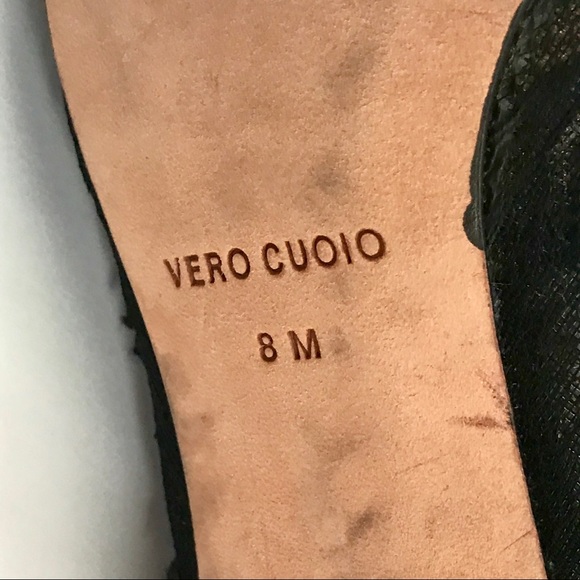 BCBGMAXAZRIA BLACK LACY STUNNING BEJEWELED STILETTO BOOTIES/SHOES Sz 8M - Picture 13 of 15